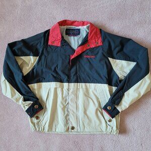Vintage NEW Hilton Totaline Men's 90's Windbreaker Jacket M Full Zip Packable